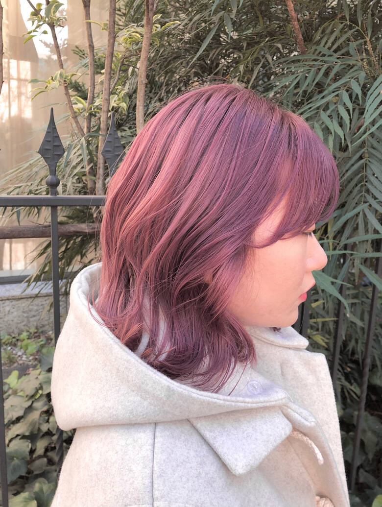 ハイトーンカラー ボブ ハイライト バレイヤージュ Rumina Rumina 高田ゆみこ Hair