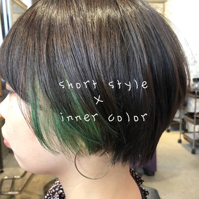 冬カラー インナーカラー ショートヘア ストリート Miel Melgina 十亀 翔 Hair 冬カラー インナーカラー ショートヘア ストリート Miel Melgina 十亀 翔 Hair
