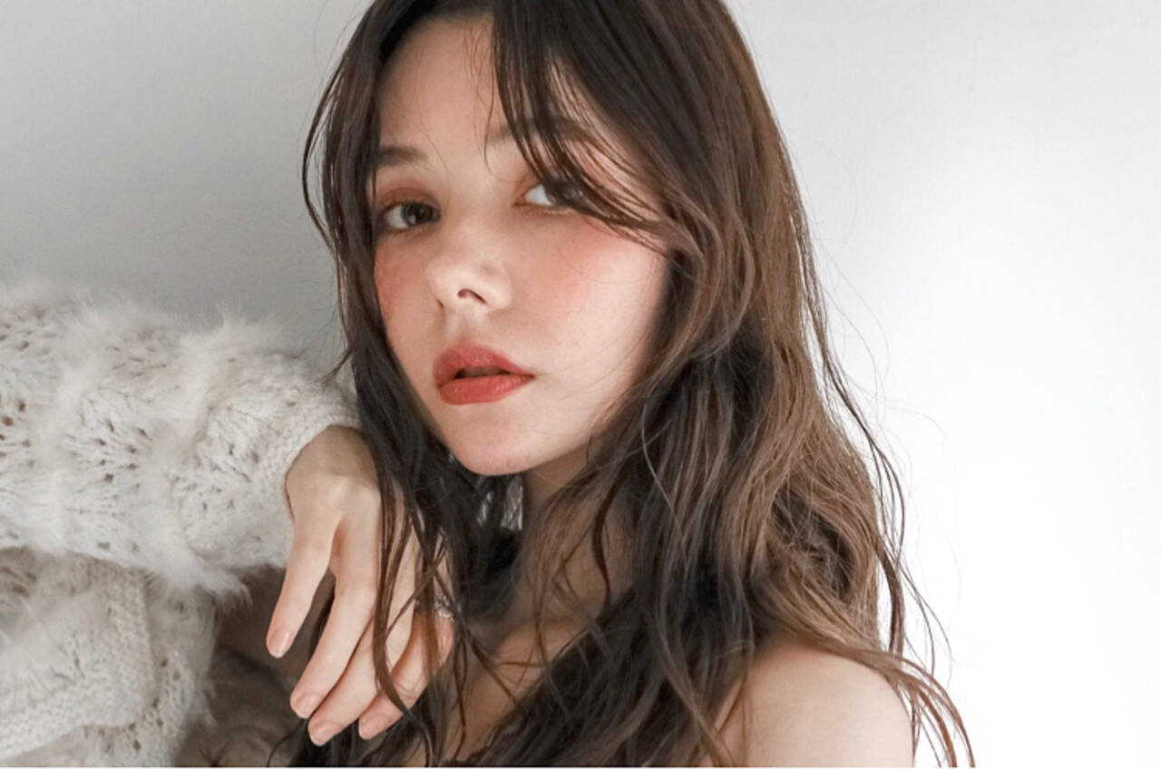 無造作パーマ ロング ゆるウェーブ フェミニン Link 表参道 Koyori Ootake Hair