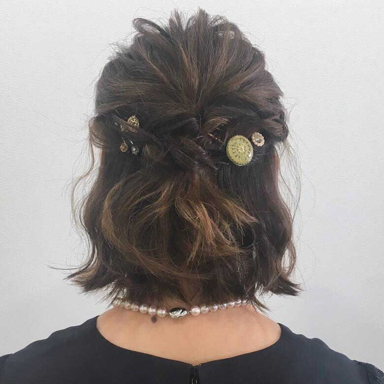 ゆるふわ ハーフアップ ヘアアレンジ ナチュラル Holic 中村香菜子 Hair