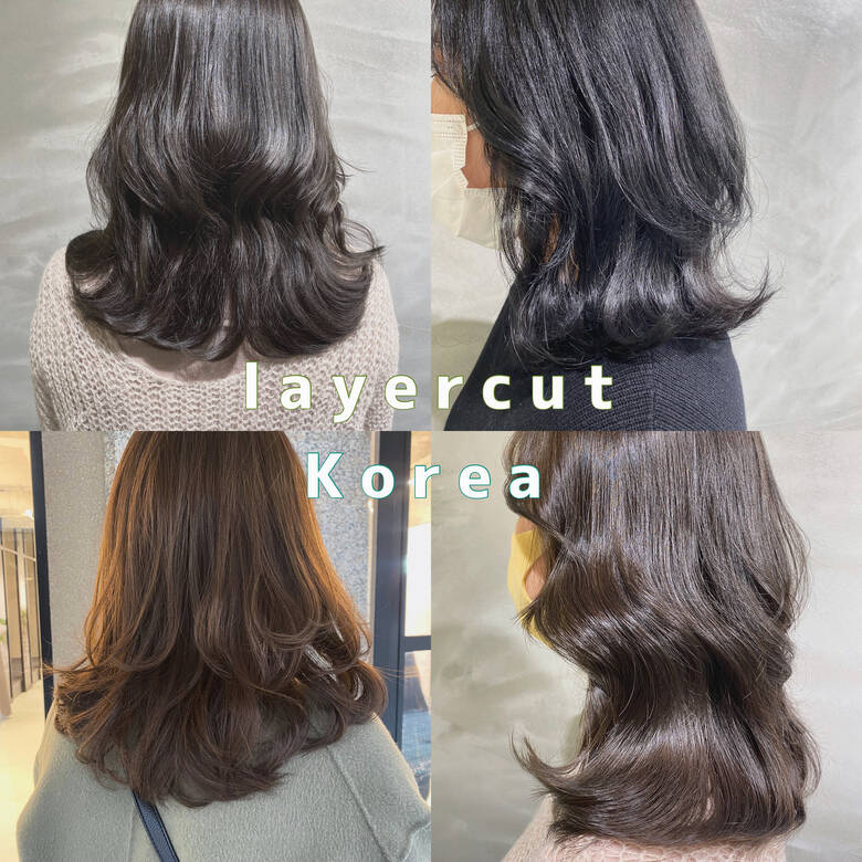 インナーカラー ミディアム ナチュラル ウルフカット オルチャンヘアスタイルおまかせください 犬島麻姫子 6145 Hair