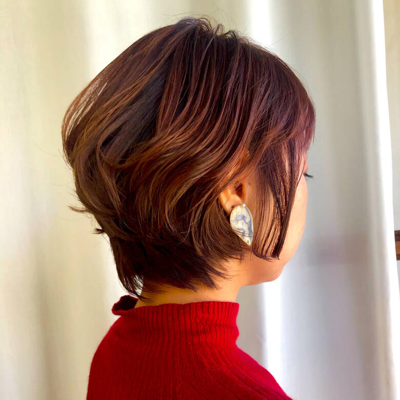 フェミニン ピンクブラウン お洒落 外国人風カラー Figue Hair 岩城 浩子 Hair