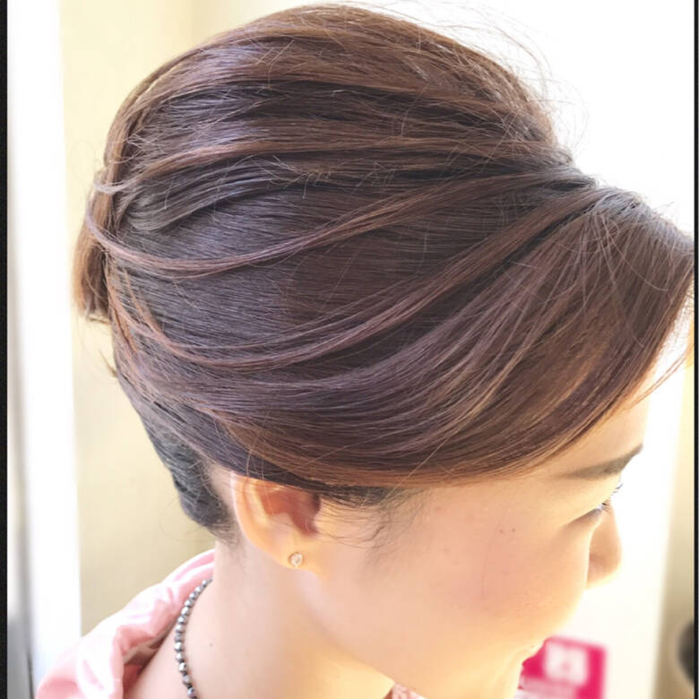上品 着物 ヘアアレンジ 夜会巻 J Studio きくち ゆか Hair
