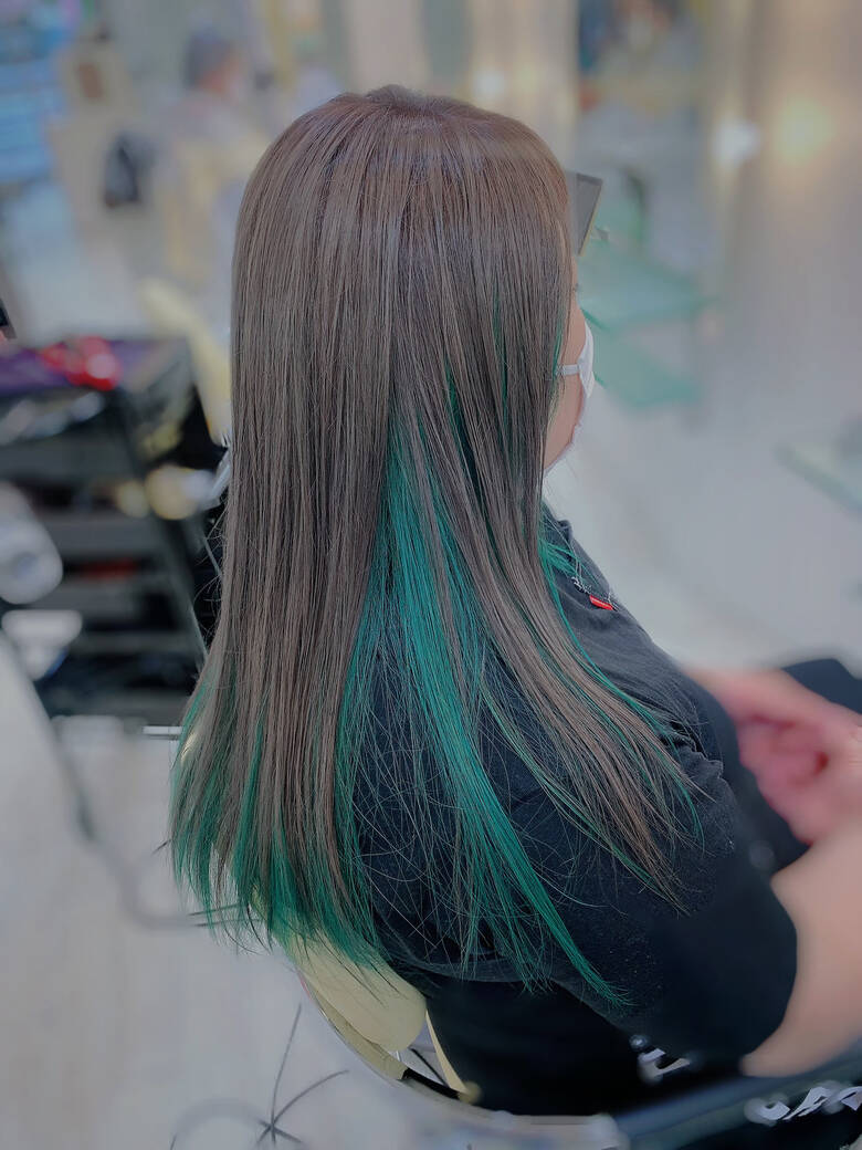 ロングヘア ストリート グリーン ロング J Club土橋店 田室 玲子 634765 Hair