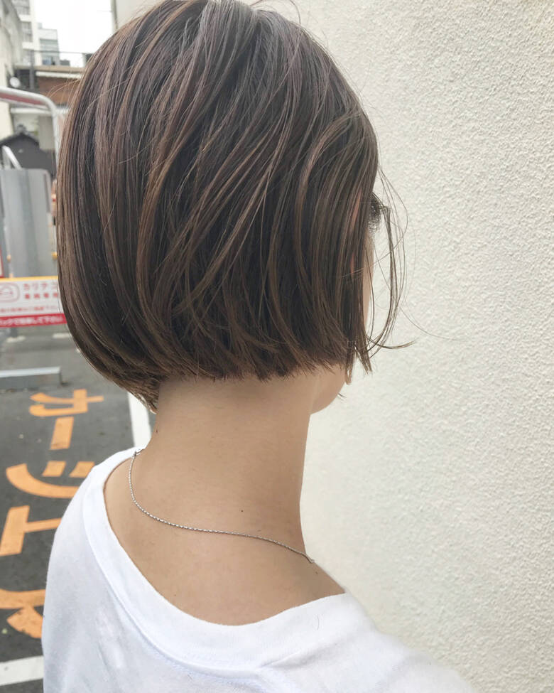 切りっぱなし ボブ ナチュラル ハイライト Noe Salon Kento Noesalon Hair