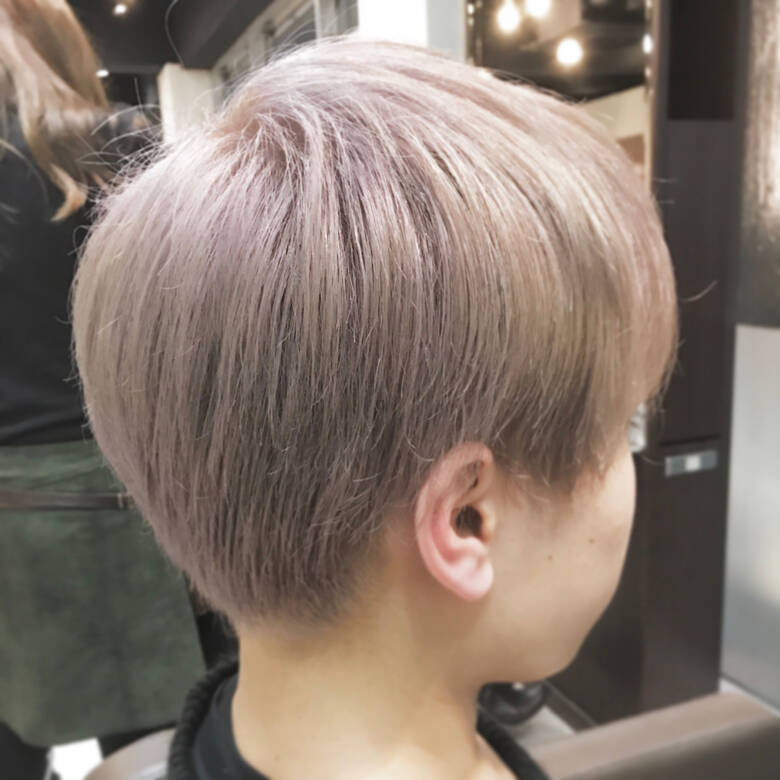 マッシュ モード ショート シルバー ｃiel Hair Salon 内田 浩史 仙台 Hair