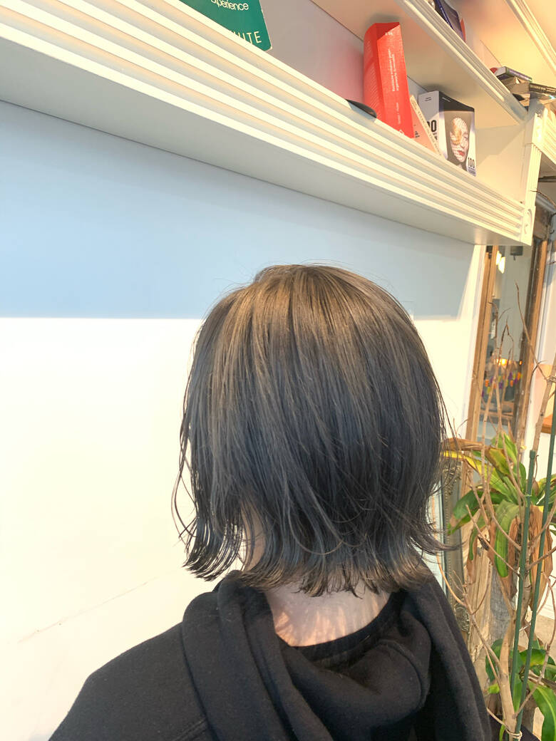 グレージュ ナチュラル ショートボブ 外ハネ Kate 山口竣也 Hair