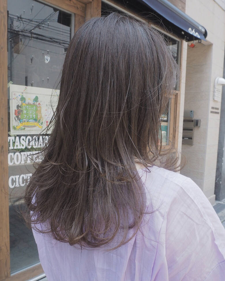 リラックス ロング レイヤーカット イルミナカラー Freelance 宮迫 真美 Hair