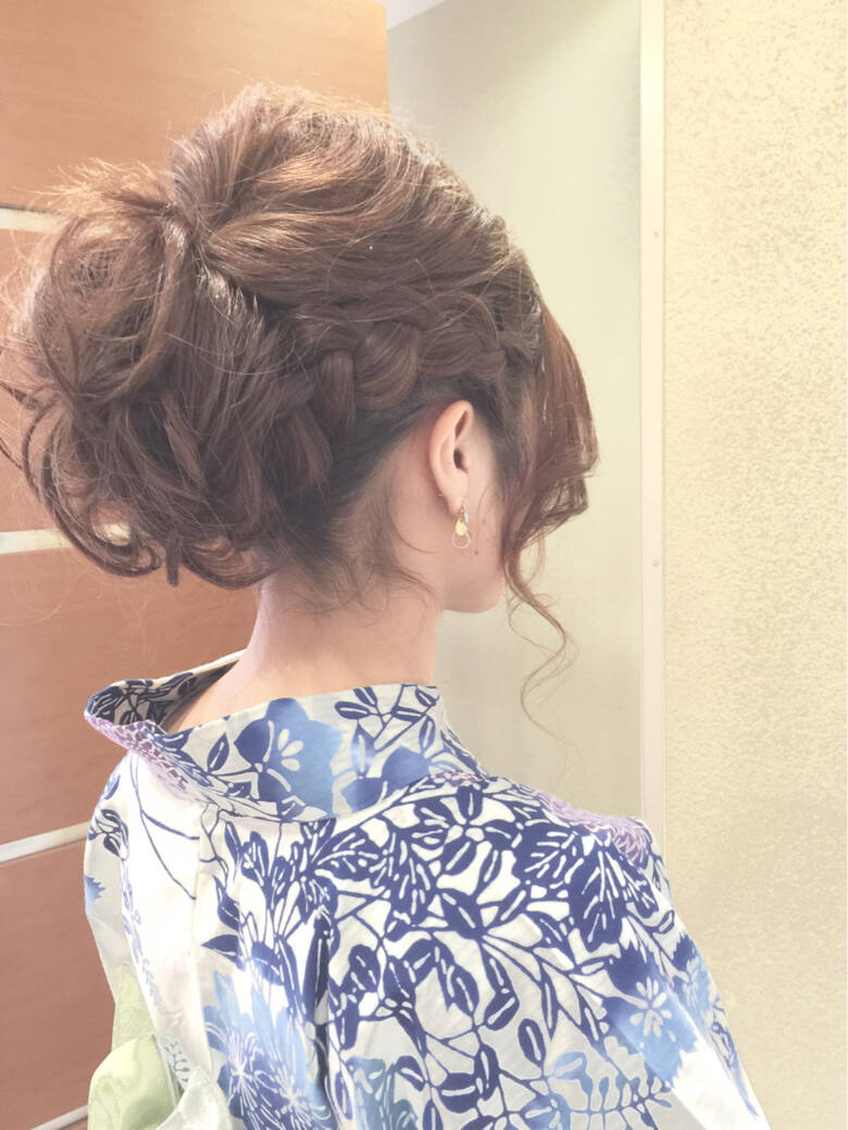 夏 花火大会 お祭り 和装 Jolf Salon Original 水上 雅裕 41 Hair