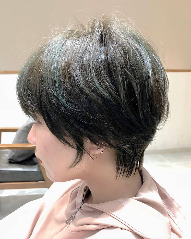 ナチュラル 前髪あり 小顔ショート ショート Anminnieby Afloat 清水 大輝 Hair