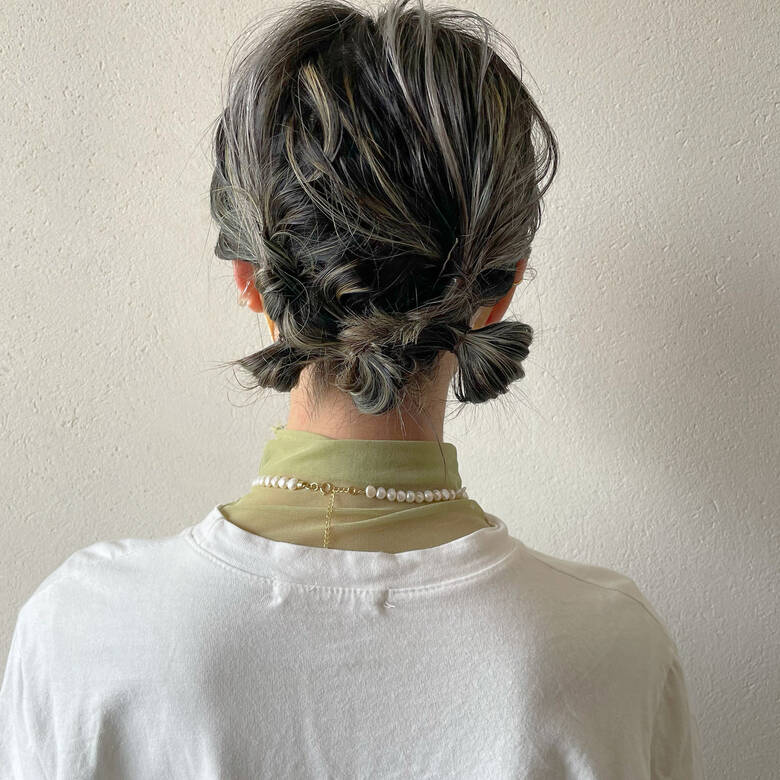 簡単ヘアアレンジ コントラストハイライト ハイライト 3dハイライト Acotto Acotto Yuca Hair