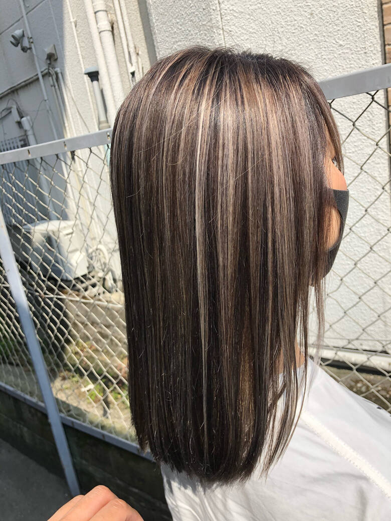 大人ハイライト 外国人風 グラデーションカラー セミロング Carpe Diem 筒井 隆由 Hair 大人ハイライト 外国人風 グラデーションカラー セミロング Carpe Diem 筒井 隆由 Hair