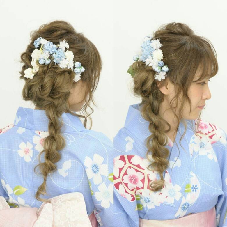 夏 着物 ヘアアレンジ ロング Beauty Salon Nagomi Kanagon 10 Hair 夏 着物 ヘアアレンジ ロング Beauty Salon Nagomi Kanagon 10 Hair