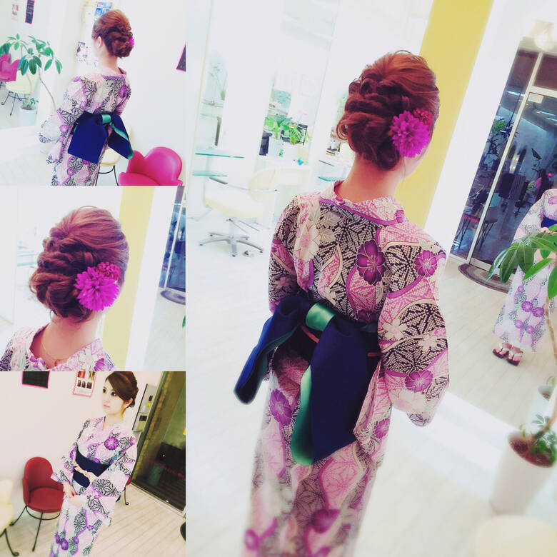 夏 和装 ロング ヘアアレンジ J Club土橋店 田室 玲子 1922 Hair