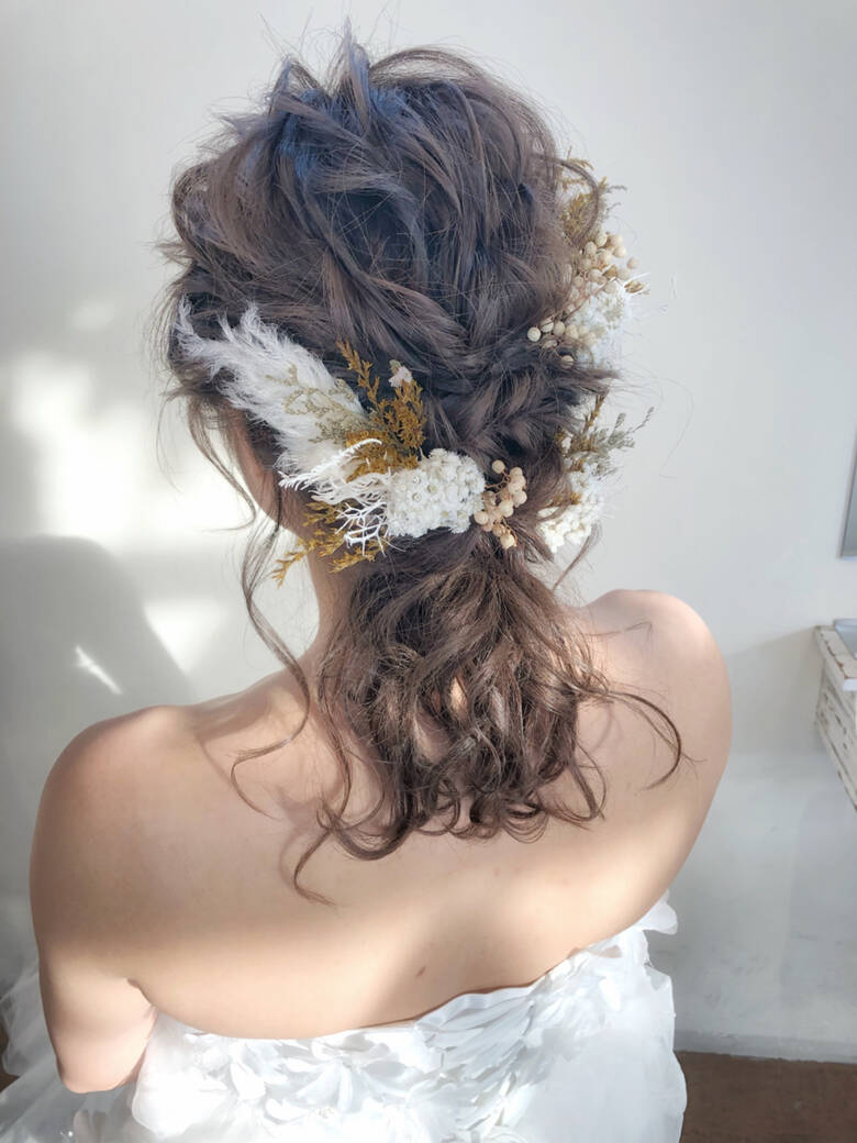 ナチュラル 花嫁 ブライダル 結婚式 Seamu サワ Hair
