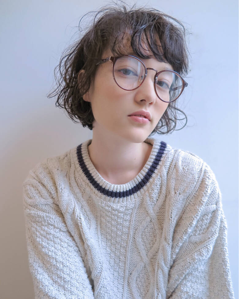 黒髪 ボブ 前髪あり 外国人風 Tsunagu 服部 達哉 Hair