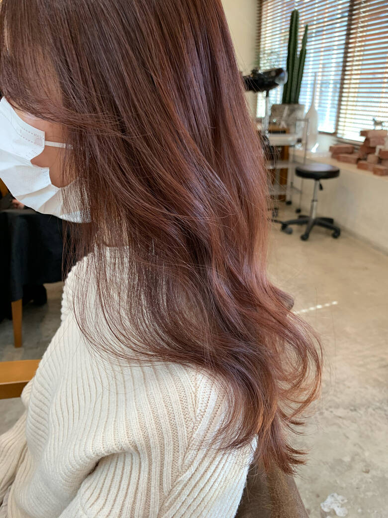 ゆるふわ ピンクベージュ ナチュラル ショコラブラウン Garden Omotesando 伊藤愛子 Garden Hair