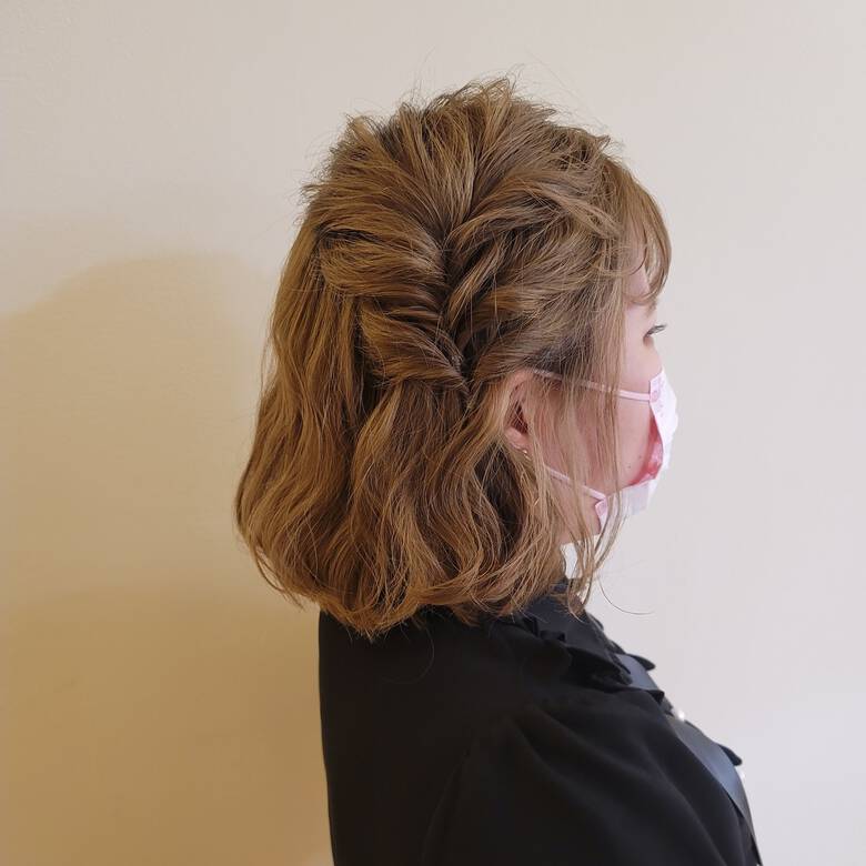簡単ヘアアレンジ ボブアレンジ ヘアアレンジ 私とマスクとヘアアレンジ Avant Naoko Miura Hair