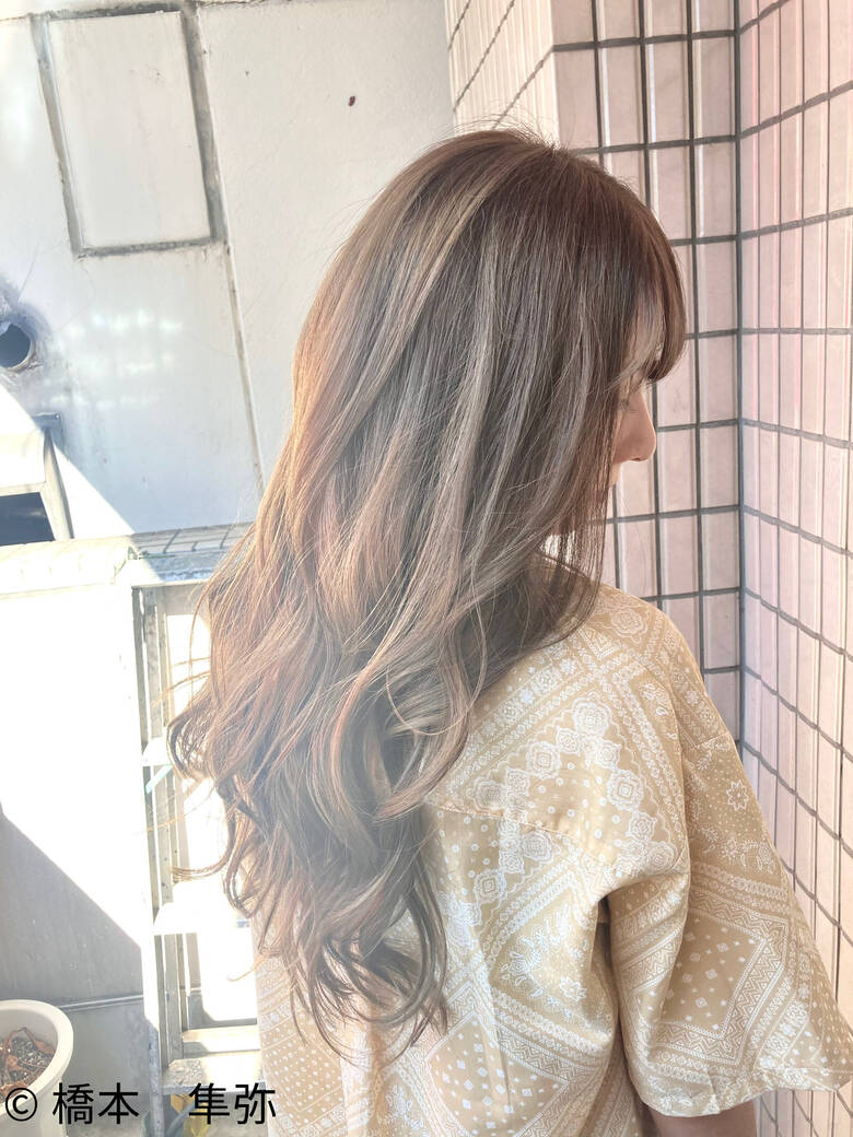 春ヘア 透け感ヘア ミルクティーベージュ ロング Matina Hair 橋本 隼弥 63 Hair