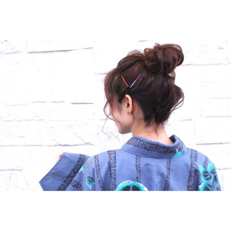 ルーズ 夏 花火大会 お団子 Haruka 1286 Hair