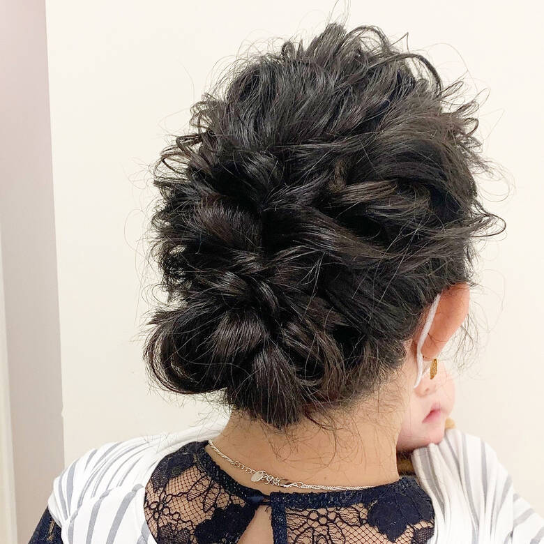 ふわふわヘアアレンジ 結婚式ヘアアレンジ ナチュラル ロング Hair Nail Bourge 倉持 美雪 Hair
