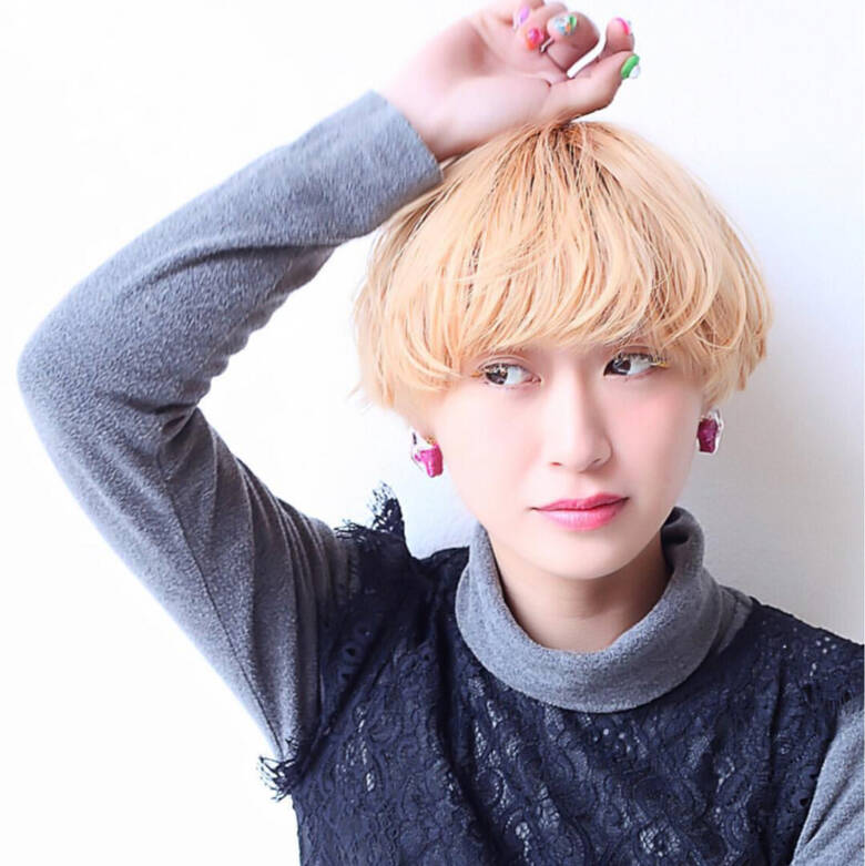 ハイトーン マッシュ ミルクティーベージュ モード Re Peace 片倉廉 2277 Hair