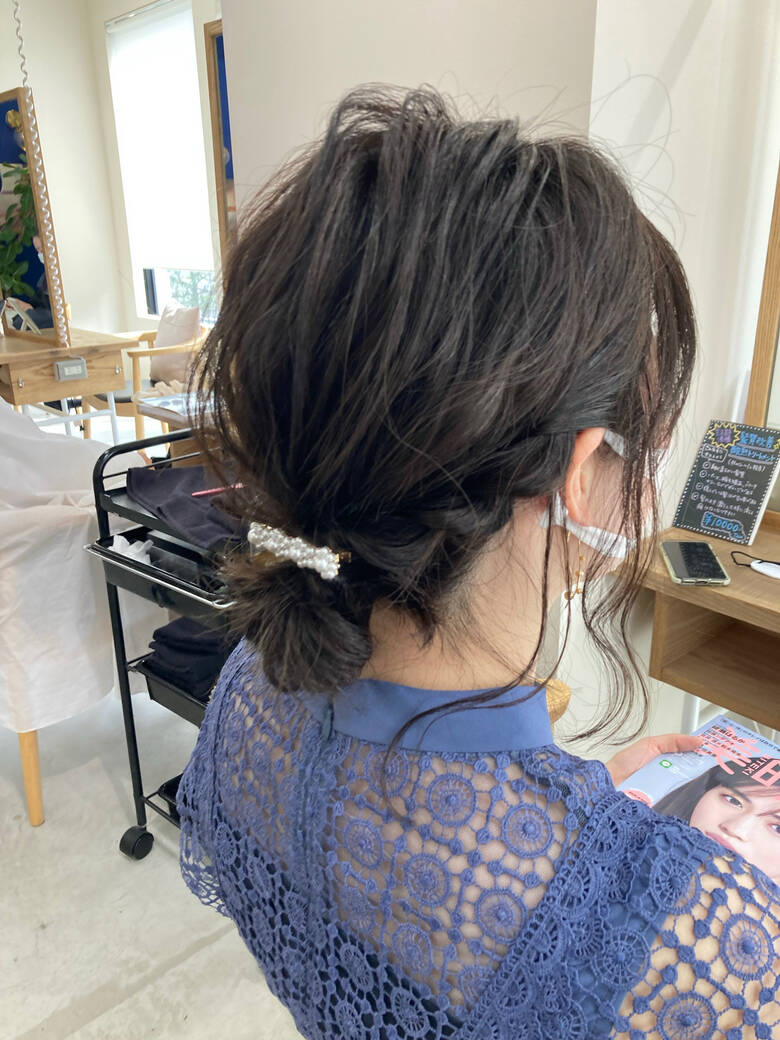 ミディアム デート 大人かわいい ヘアアレンジ Dyplus表参道 Dyplus表参道 高野 烈 Hair