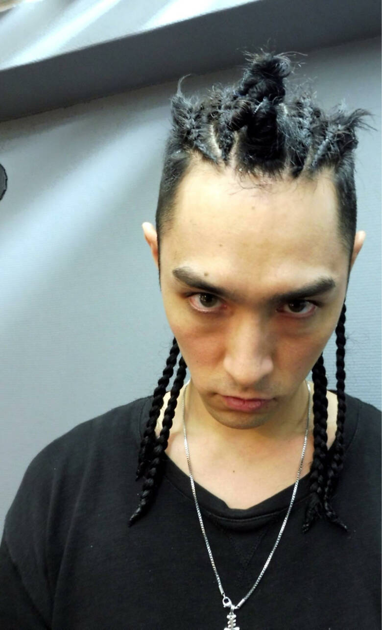 ショート 黒髪 エクステ コーンロウ From0287 ゼロニーハチナナ たかちん 27 Hair