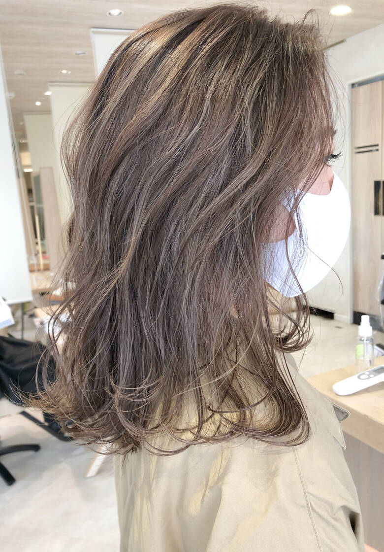 エレガント ミディアム 大人ハイライト ハイライト Paaq 藤沢 ショート ボブ ハイライト 田中智大 Hair