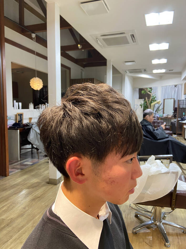 ナチュラル ミディアム ショートヘア Arose大牟田 シュトウダイチ メンズ限定スタイリスト Hair