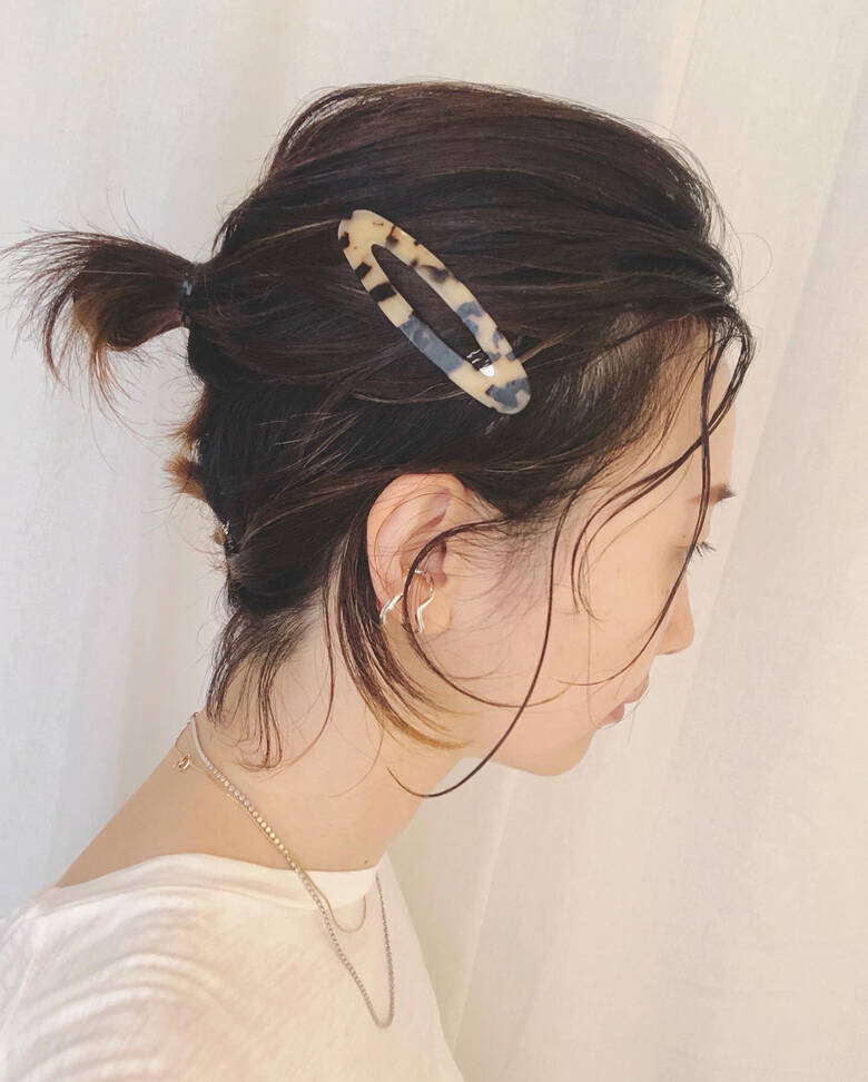 簡単ヘアアレンジ 切りっぱなしボブ ヘアアレンジ ナチュラル Baco バコ 三好 佳奈美 Hair