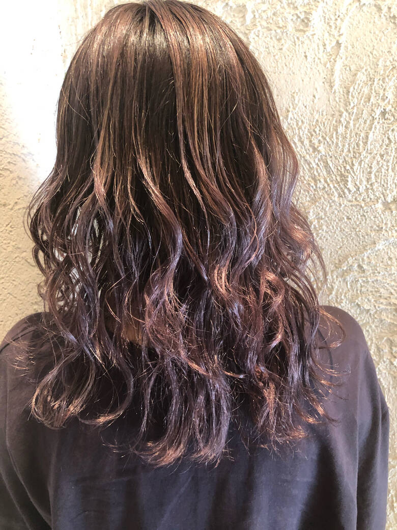 3dハイライト セミロング フェミニン コントラストハイライト 松本平太郎美容室青山店 山崎行熙 Hair