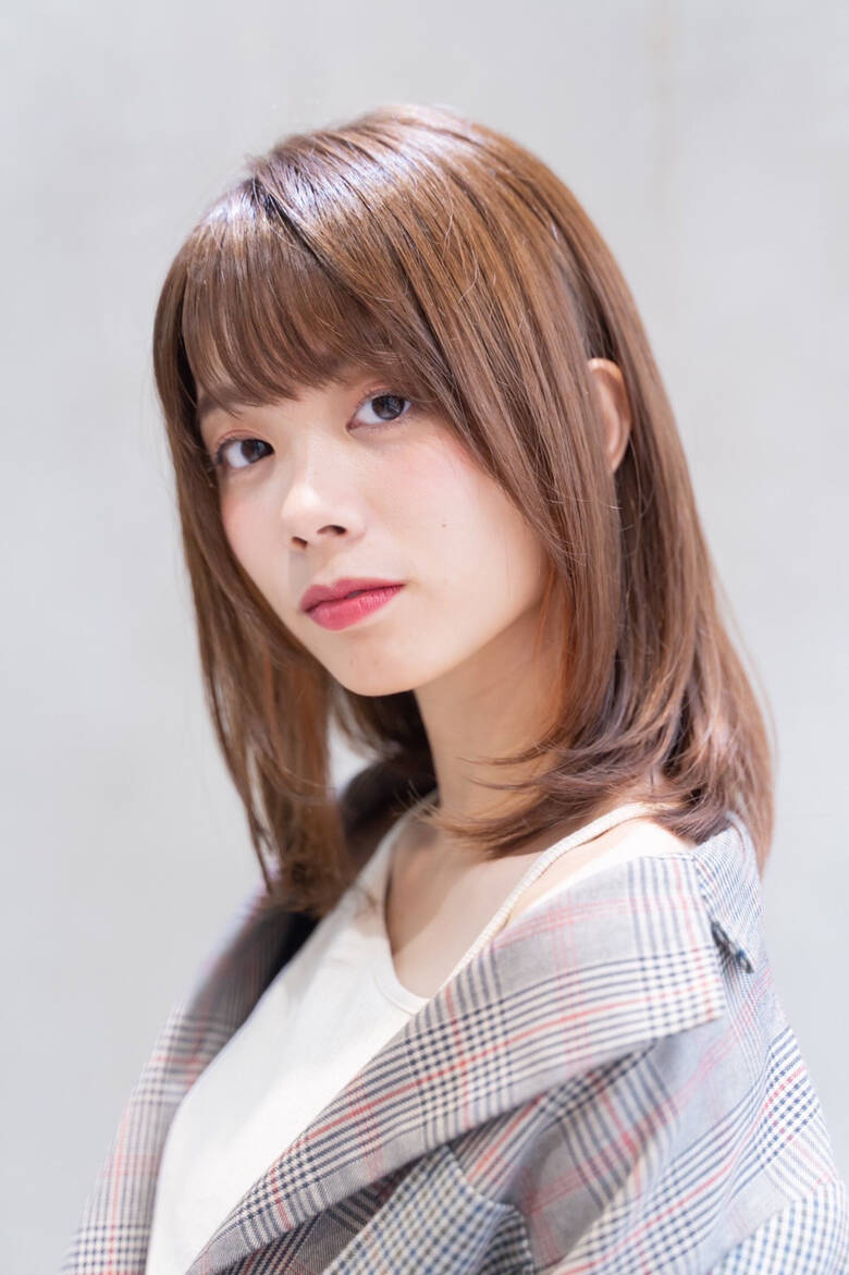 ナチュラル 透明感カラー 大人可愛い セミロング Kate Kate 山崎澪 Hair