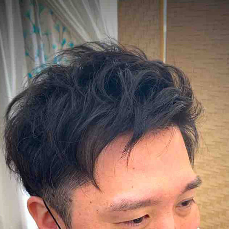 メンズパーマ メンズ ストリート ショート Hair Salon Big お顔そりスペース Bijoux 畠山 綾 Hair