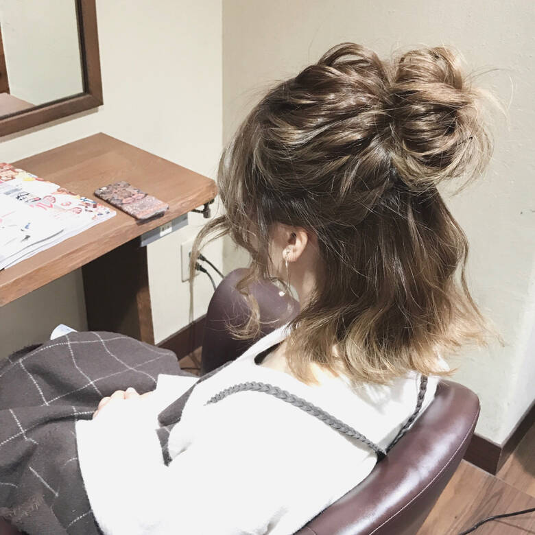 ボブ ヘアアレンジ ミディアム デート Cherir Shota Hair