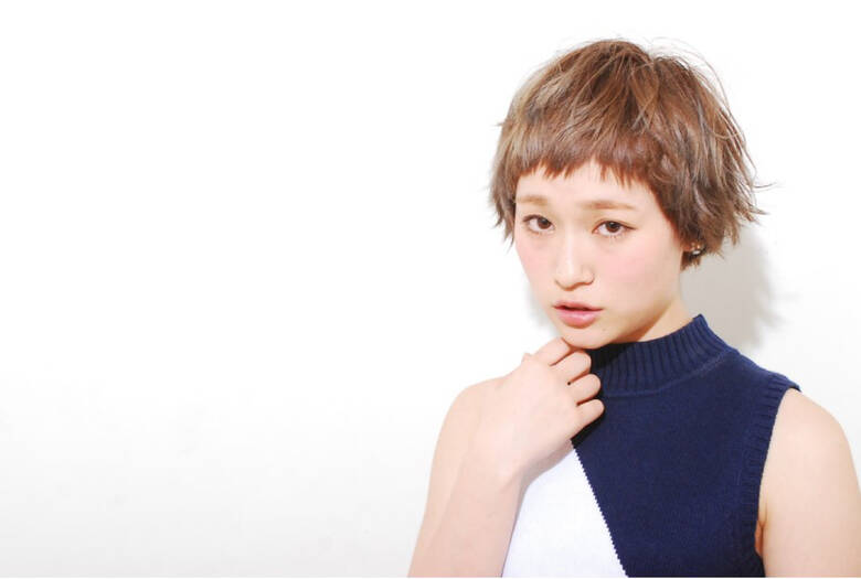 ベリーショート ショートバング ショート アッシュ A Mark 土谷 庄之介 Hair