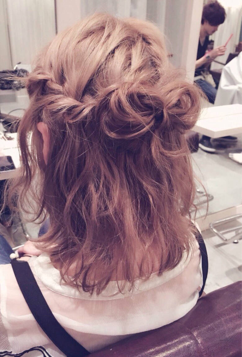 外国人風 ヘアアレンジ ブラウン ショート Efil Lavie Omtesando ひろはま Efil Lavie 表参道 Hair