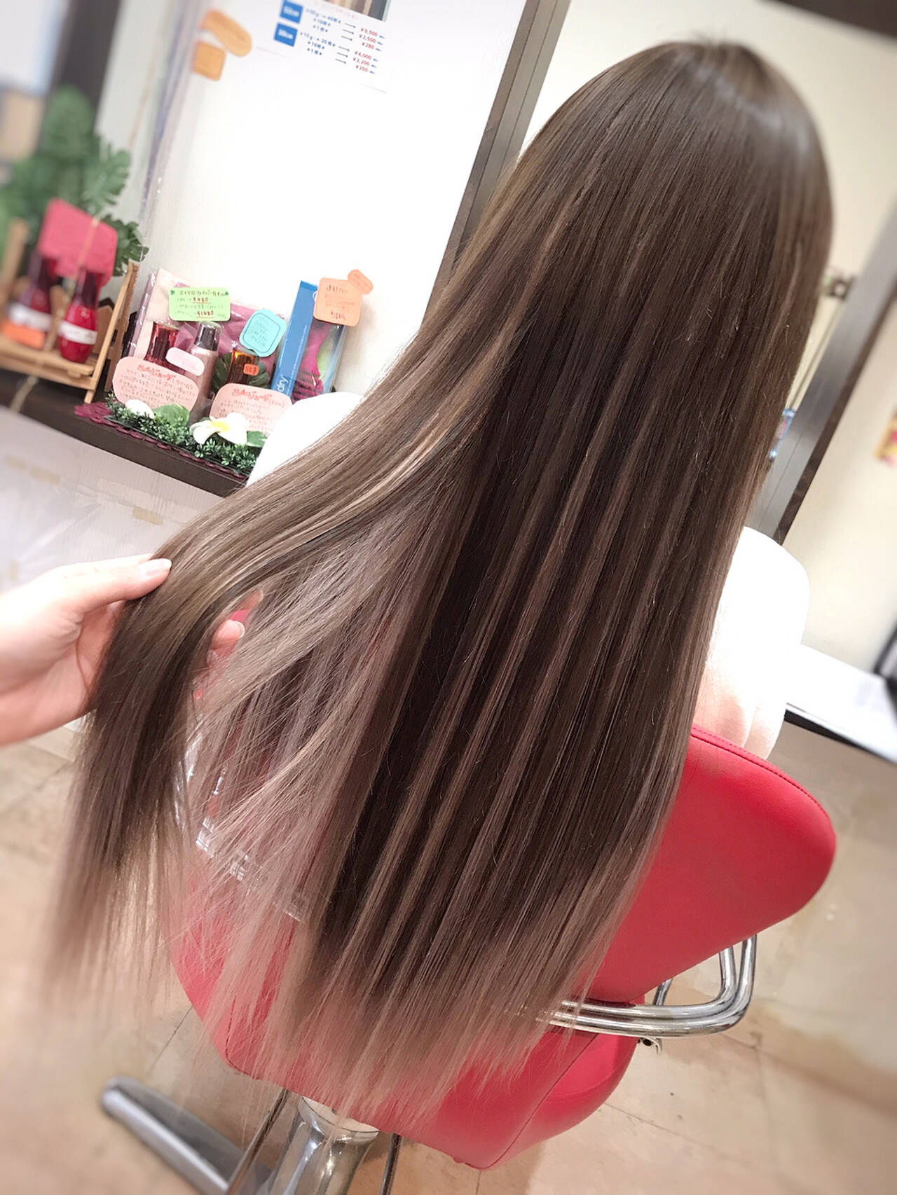 エクステ ロング 大人女子 ハイライト エクステンションリズム北千住店 Okano Hair