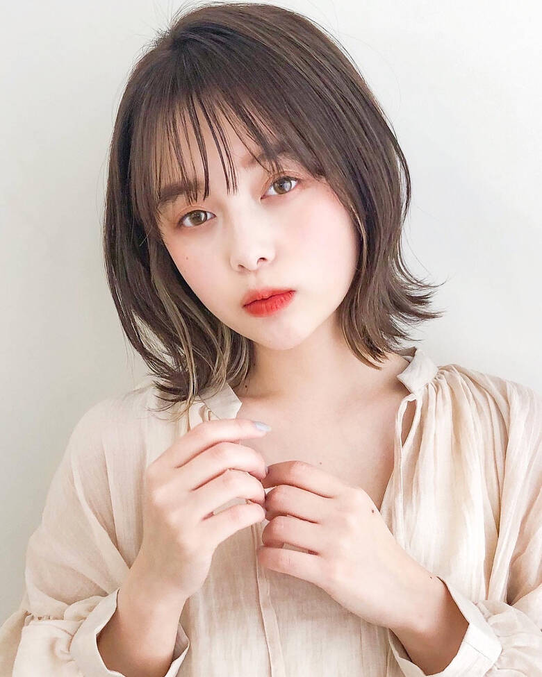 ミディアム デジタルパーマ インナーカラー ゆるふわパーマ Dyplus 鎗田聖乃 やりたさとの Dyplus 表参道 Hair