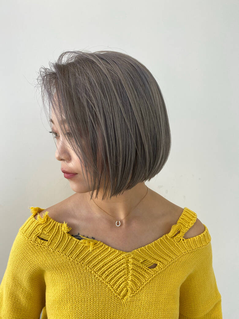 ショートヘア ショートボブ ボブ ブリーチ Lee 心斎橋 川原 悠司 Hair