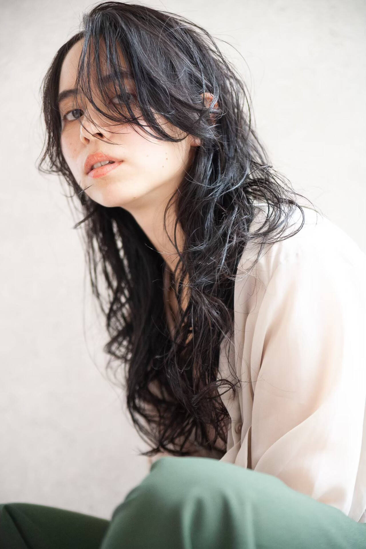 髪型 ロング コテ