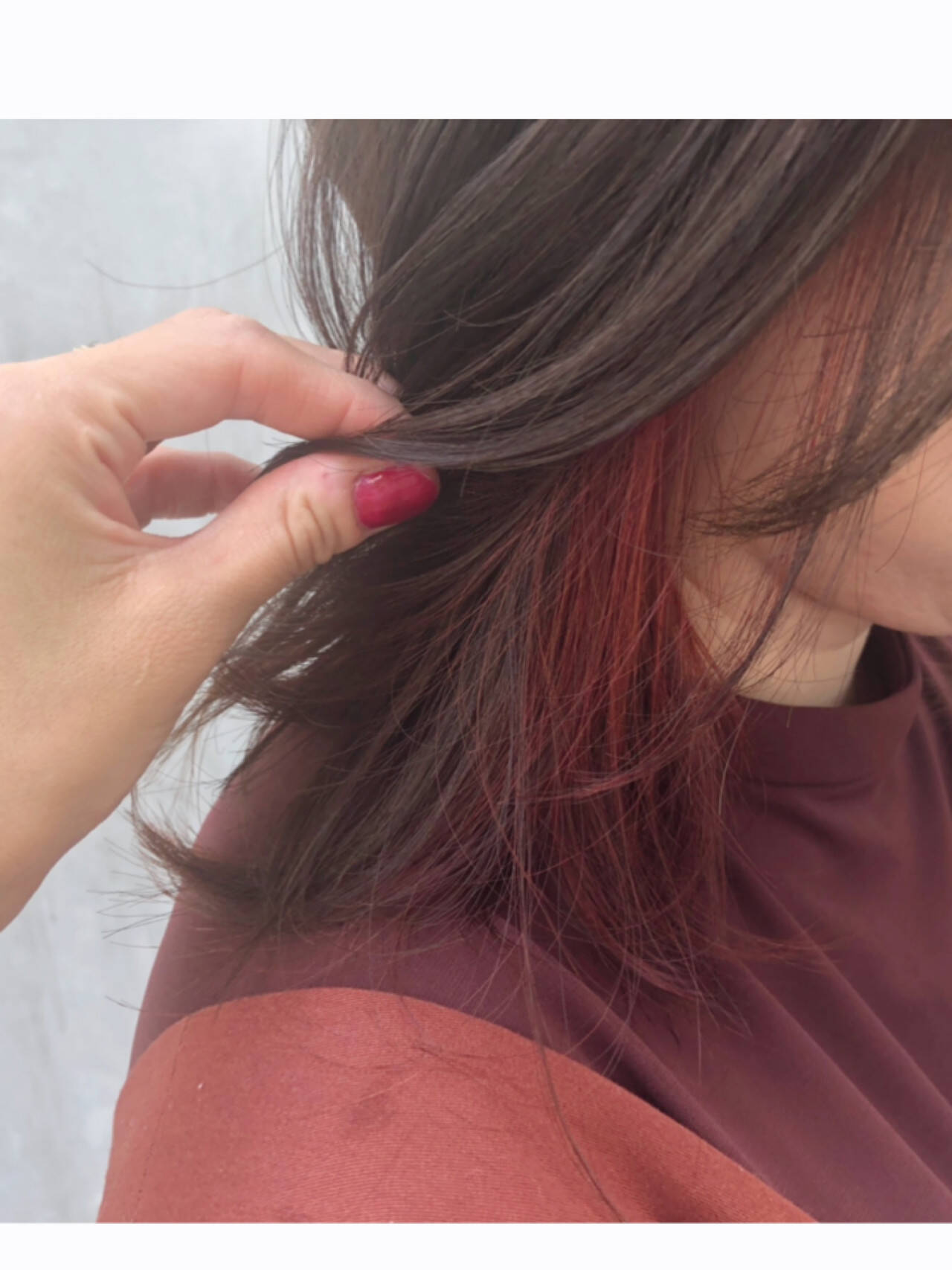 インナーカラー ヘアカラー オレンジカラー ミディアム Katzhair Freelance 池田 照代 Hair インナーカラー ヘアカラー オレンジカラー ミディアム Katzhair Freelance 池田 照代 Hair
