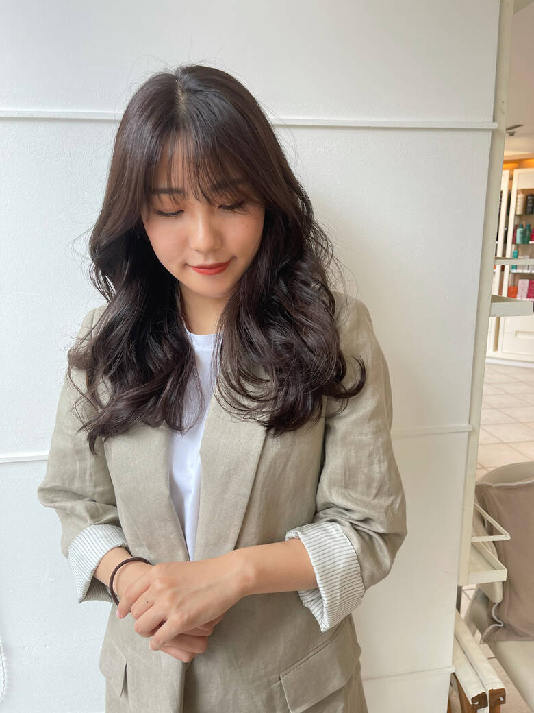 ブラウンベージュ ブラウン フェミニン 韓国ヘア Kakimtoarms自由が丘クレオ店 伊藤貴也 Hair