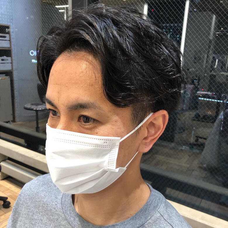 メンズパーマ ナチュラル メンズショート ショート Minx Ginza 二丁目店 橋口 建太 Hair