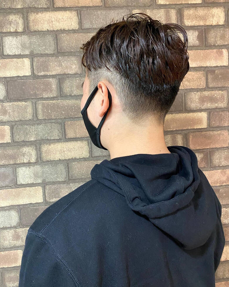 メンズショート ナチュラル ツーブロック メンズ Terrace Luxbe 奥野 和広 6727 Hair