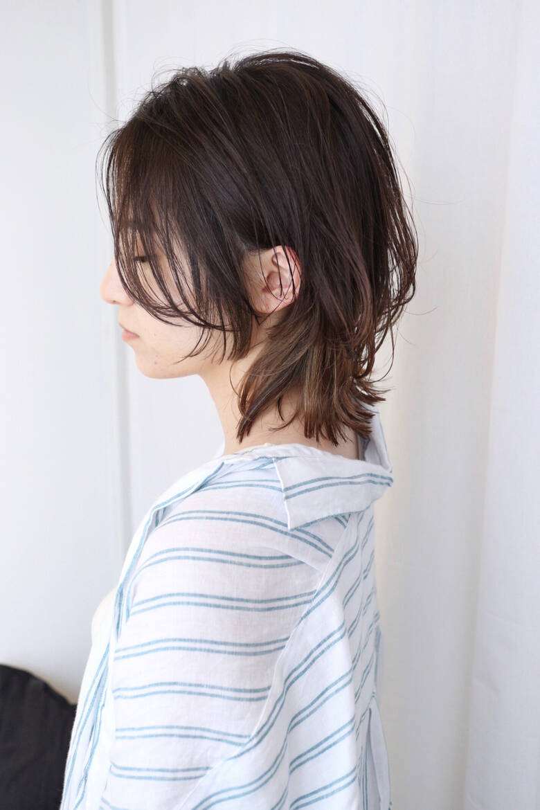 ボブ ウルフカット グラデーションカラー インナーカラー Baco バコ 三好 佳奈美 Hair