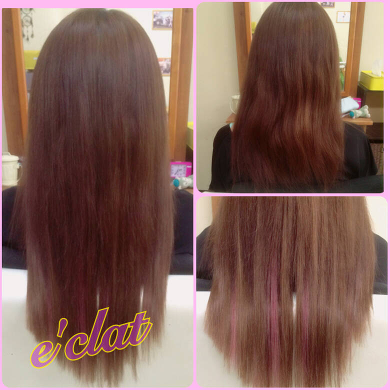 ミディアム ガーリー エクステ ハイライト アトリエ Msk Hair