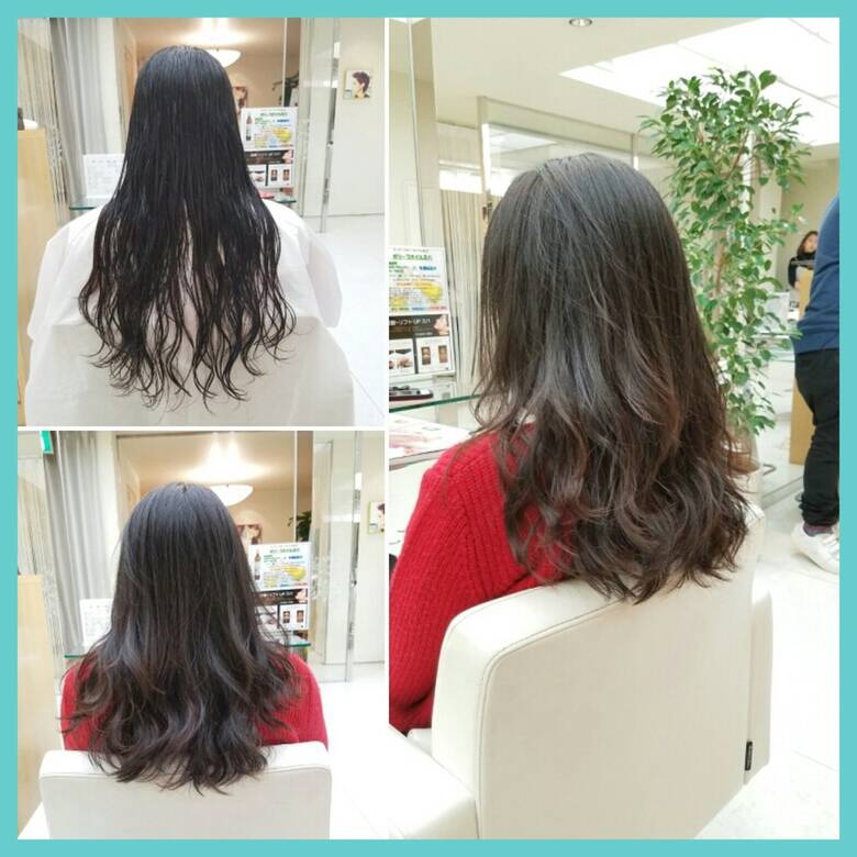 黒髪 デジタルパーマ ミディアム コンサバ E M A Premium 西部龍太 Hair