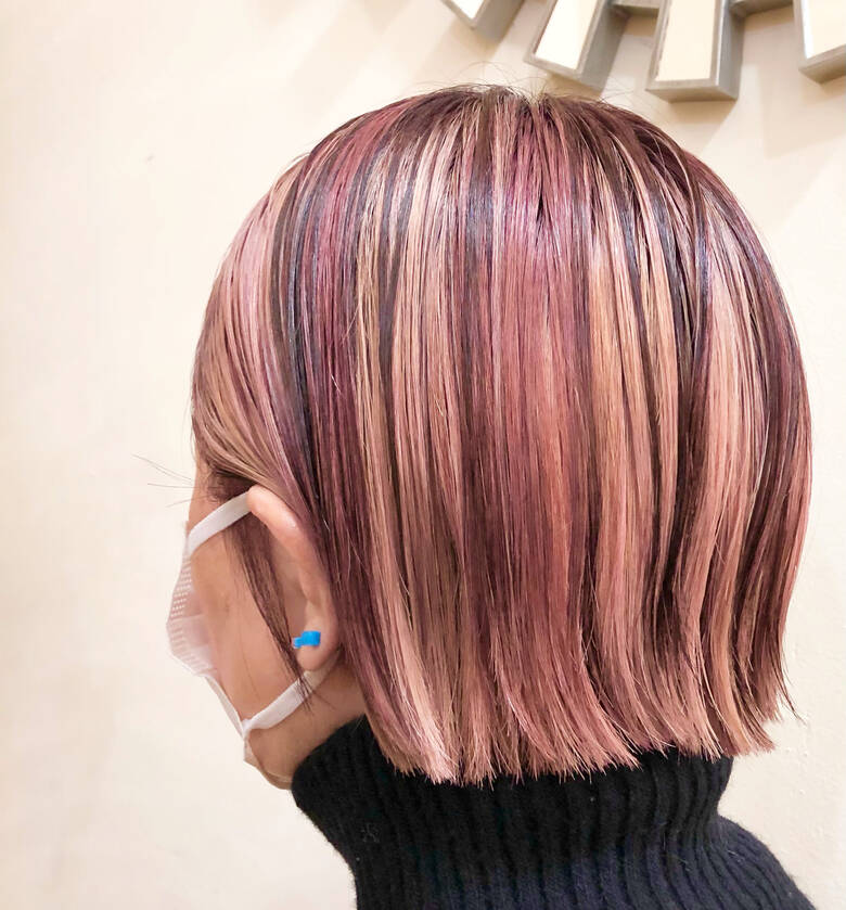 ストリート ピンクベージュ インナーカラー ボブ Rumina Rumina 高田ゆみこ Hair ストリート ピンクベージュ インナーカラー ボブ Rumina Rumina 高田ゆみこ Hair