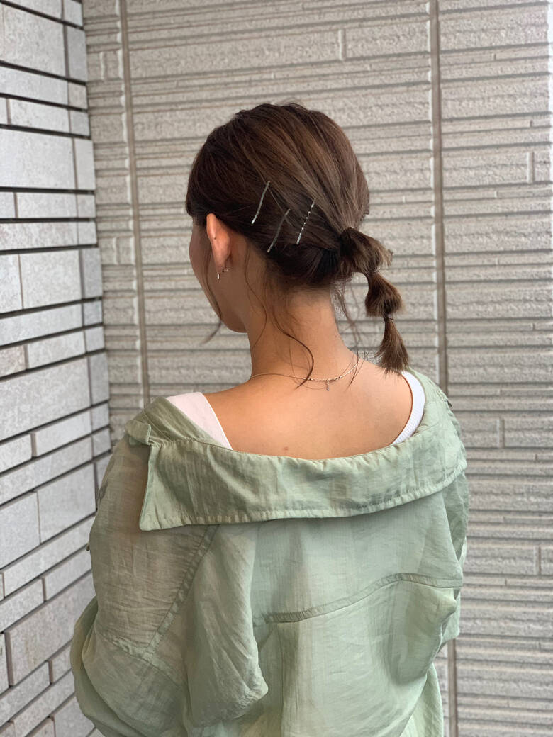 ヘアアレンジ セミロング 簡単ヘアアレンジ ミルクティーグレージュ Ray万博記念公園店 後藤太一 Hair ヘアアレンジ セミロング 簡単ヘアアレンジ ミルクティーグレージュ Ray万博記念公園店 後藤太一 Hair
